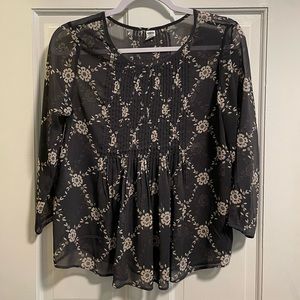 Floral 3/4 Sleeve Blouse